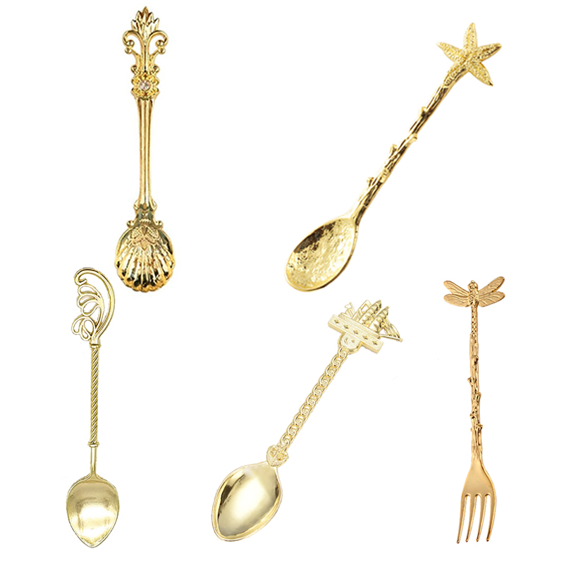 Vintage Collectible Spoons - جديد خمر أنماط متعددة سبيكة ملعقة