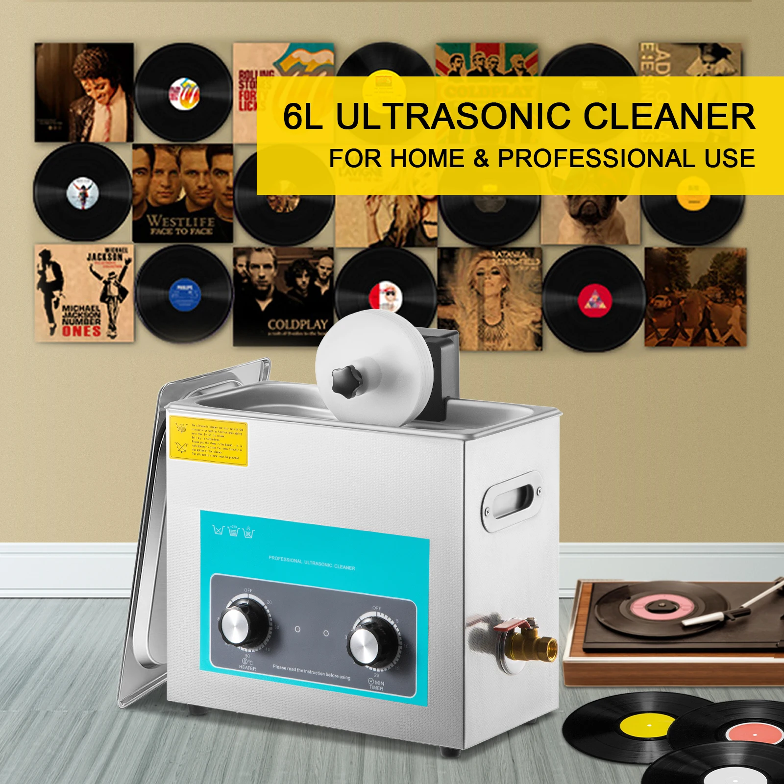 SIHAO 6L بالموجات فوق الصوتية  - مراجعة Vinyl Record Cleaner وسعره