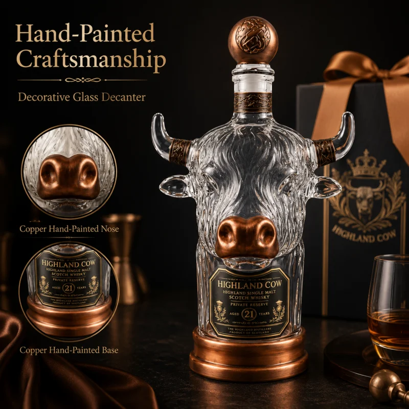 زجاجة ويسكي زجاجية مبتكرة على  - مراجعة Vintage Collectible Liquor Bottles وسعره