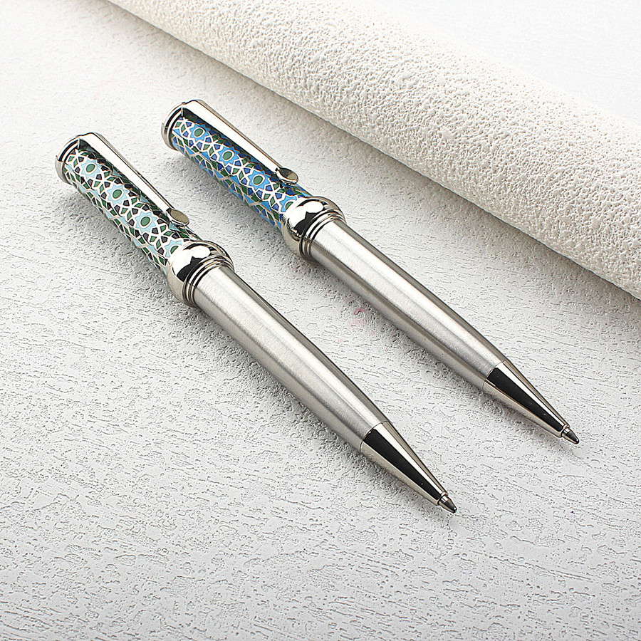 قلم حبر جاف معدني فاخر بنمط طا - مراجعة Vintage Collectible Pens وسعره